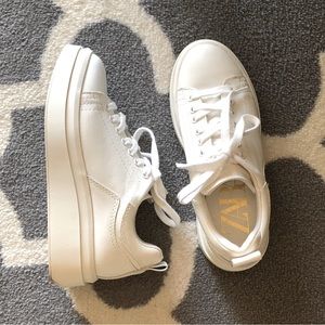 Zara platform sneakers - white